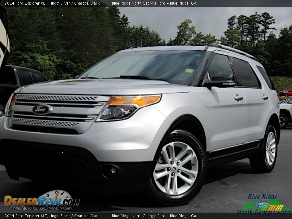 2014 Ford Explorer XLT Ingot Silver / Charcoal Black Photo #1