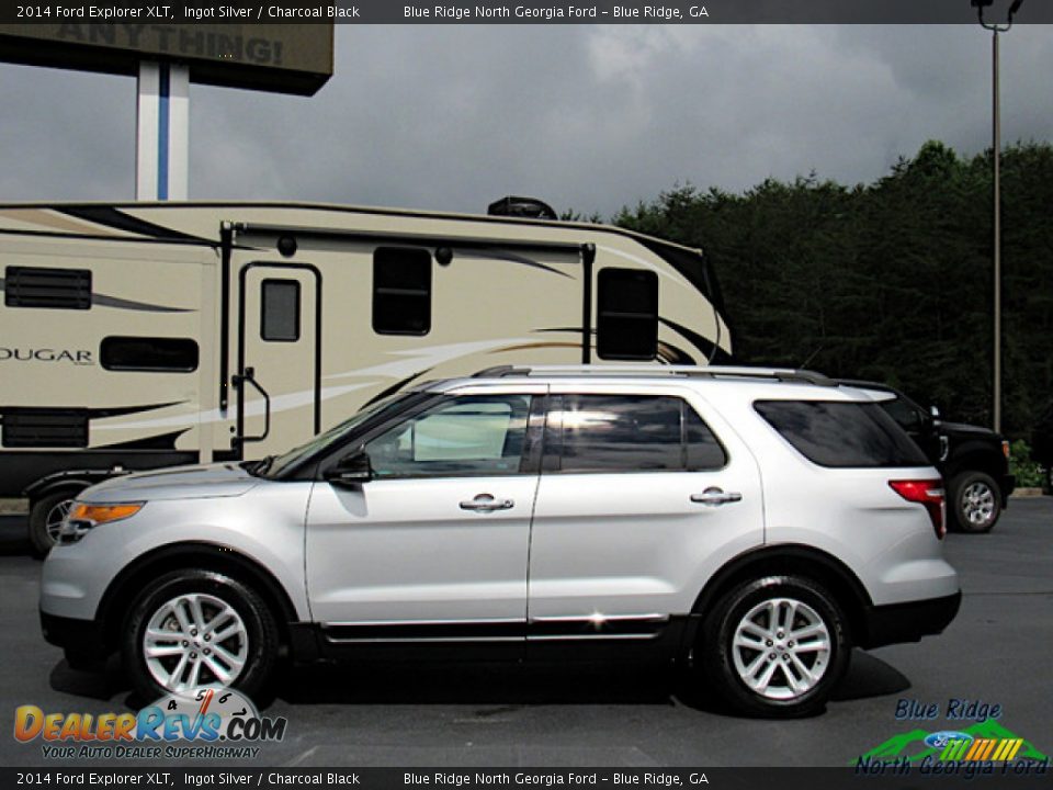 2014 Ford Explorer XLT Ingot Silver / Charcoal Black Photo #2