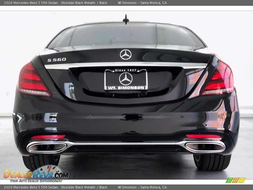 2020 Mercedes-Benz S 560 Sedan Obsidian Black Metallic / Black Photo #3