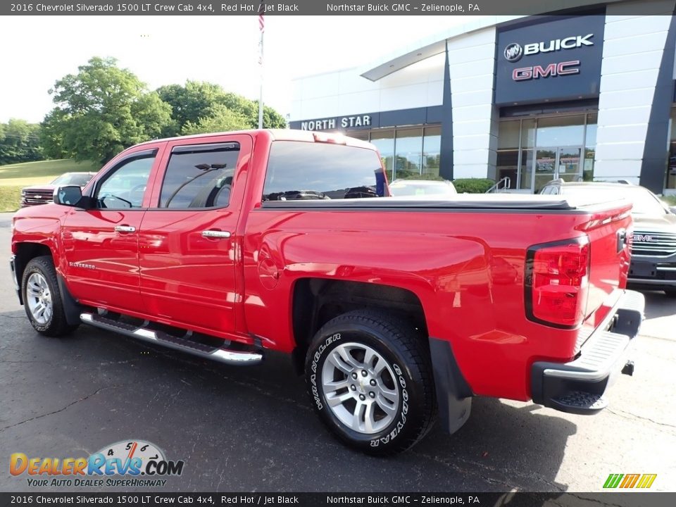 2016 Chevrolet Silverado 1500 LT Crew Cab 4x4 Red Hot / Jet Black Photo #12
