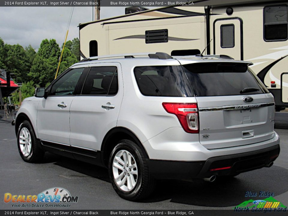 2014 Ford Explorer XLT Ingot Silver / Charcoal Black Photo #3
