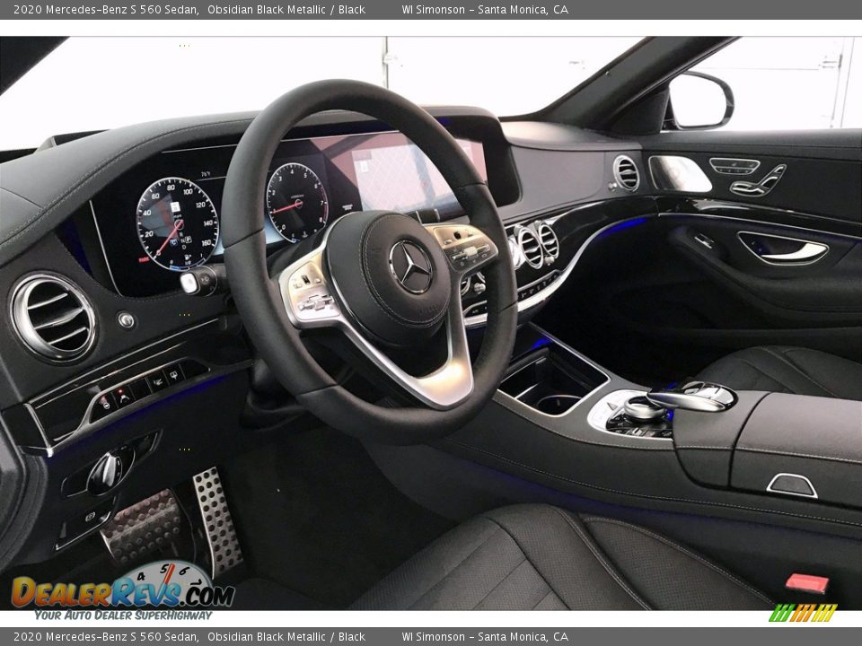 2020 Mercedes-Benz S 560 Sedan Obsidian Black Metallic / Black Photo #4