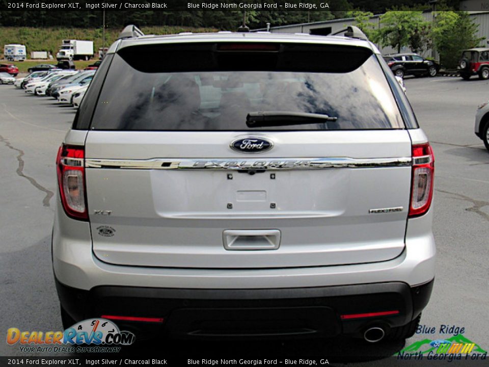 2014 Ford Explorer XLT Ingot Silver / Charcoal Black Photo #5