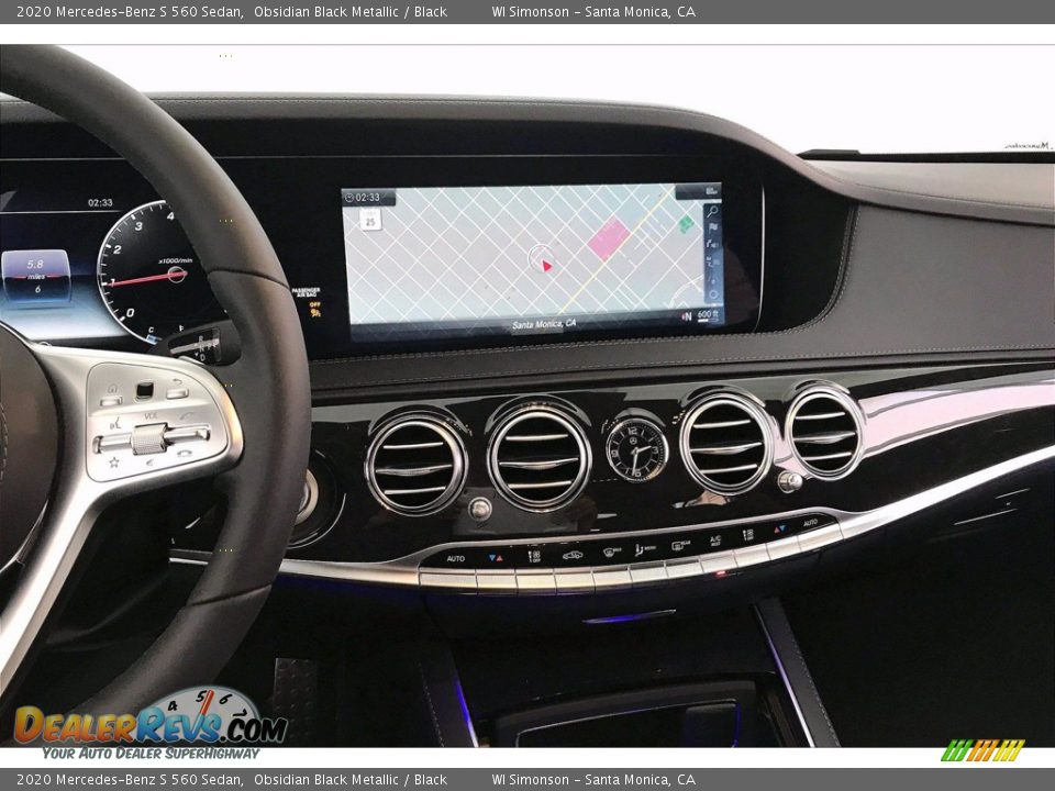 2020 Mercedes-Benz S 560 Sedan Obsidian Black Metallic / Black Photo #6