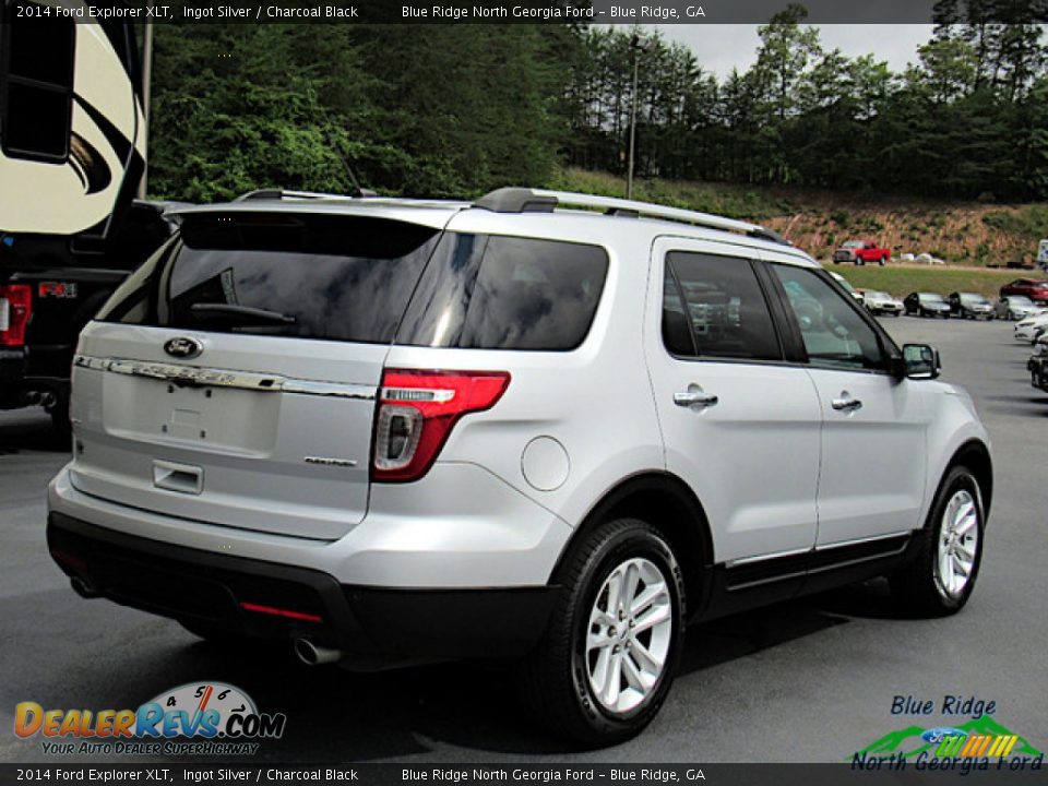 2014 Ford Explorer XLT Ingot Silver / Charcoal Black Photo #6