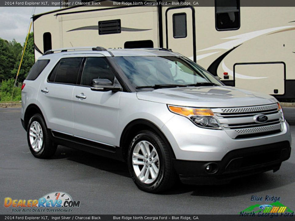 2014 Ford Explorer XLT Ingot Silver / Charcoal Black Photo #8