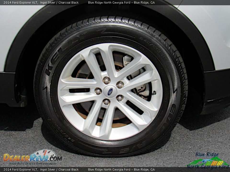 2014 Ford Explorer XLT Ingot Silver / Charcoal Black Photo #9