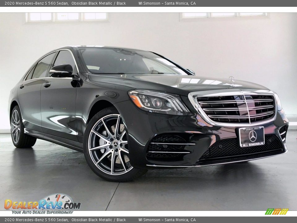 2020 Mercedes-Benz S 560 Sedan Obsidian Black Metallic / Black Photo #12