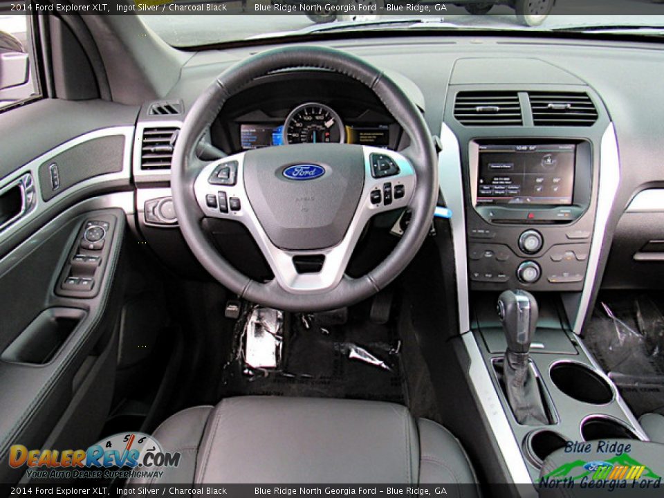2014 Ford Explorer XLT Ingot Silver / Charcoal Black Photo #15