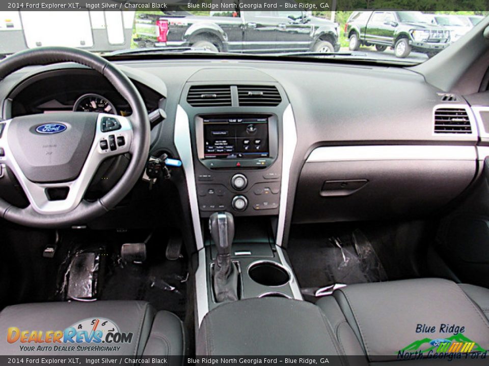2014 Ford Explorer XLT Ingot Silver / Charcoal Black Photo #16