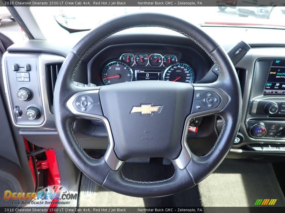 2016 Chevrolet Silverado 1500 LT Crew Cab 4x4 Red Hot / Jet Black Photo #25