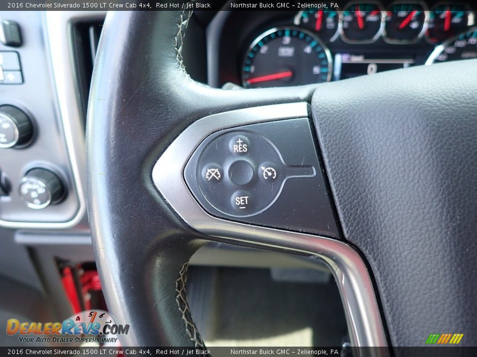 2016 Chevrolet Silverado 1500 LT Crew Cab 4x4 Red Hot / Jet Black Photo #26