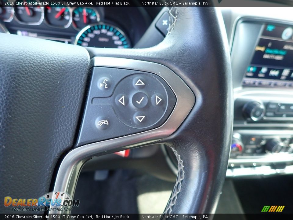 2016 Chevrolet Silverado 1500 LT Crew Cab 4x4 Red Hot / Jet Black Photo #27
