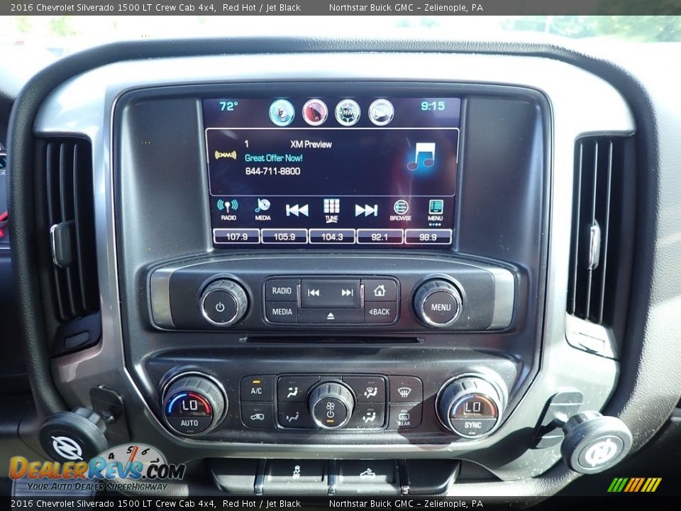 2016 Chevrolet Silverado 1500 LT Crew Cab 4x4 Red Hot / Jet Black Photo #28