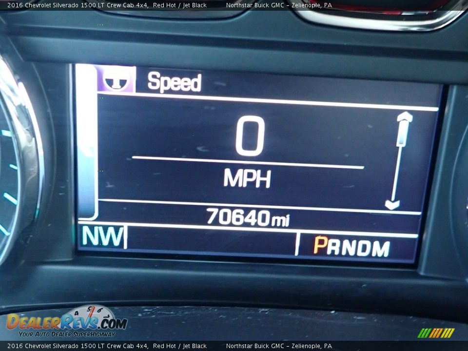 2016 Chevrolet Silverado 1500 LT Crew Cab 4x4 Red Hot / Jet Black Photo #30