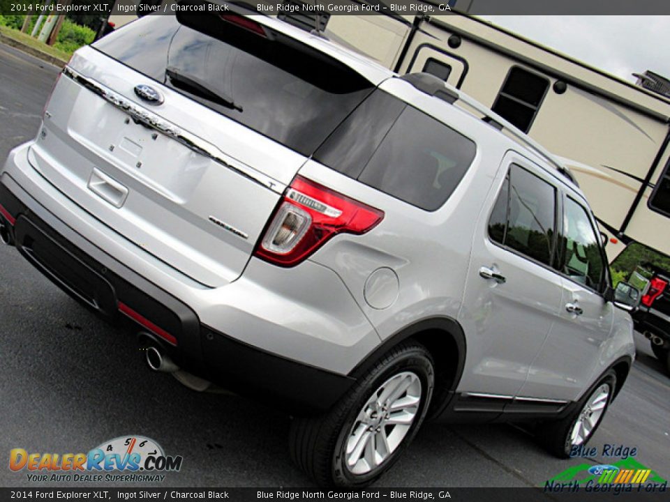 2014 Ford Explorer XLT Ingot Silver / Charcoal Black Photo #31