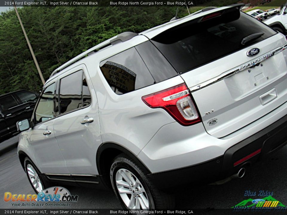 2014 Ford Explorer XLT Ingot Silver / Charcoal Black Photo #32