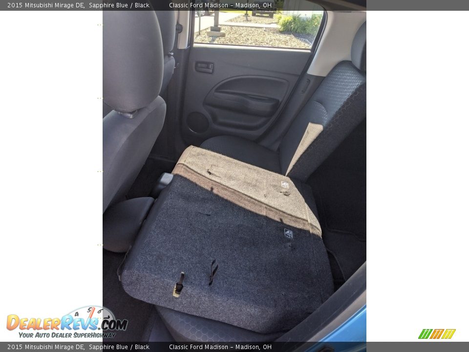 2015 Mitsubishi Mirage DE Sapphire Blue / Black Photo #2