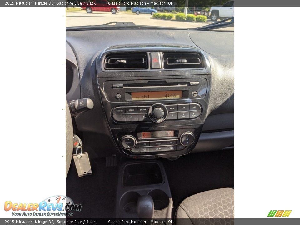 2015 Mitsubishi Mirage DE Sapphire Blue / Black Photo #5