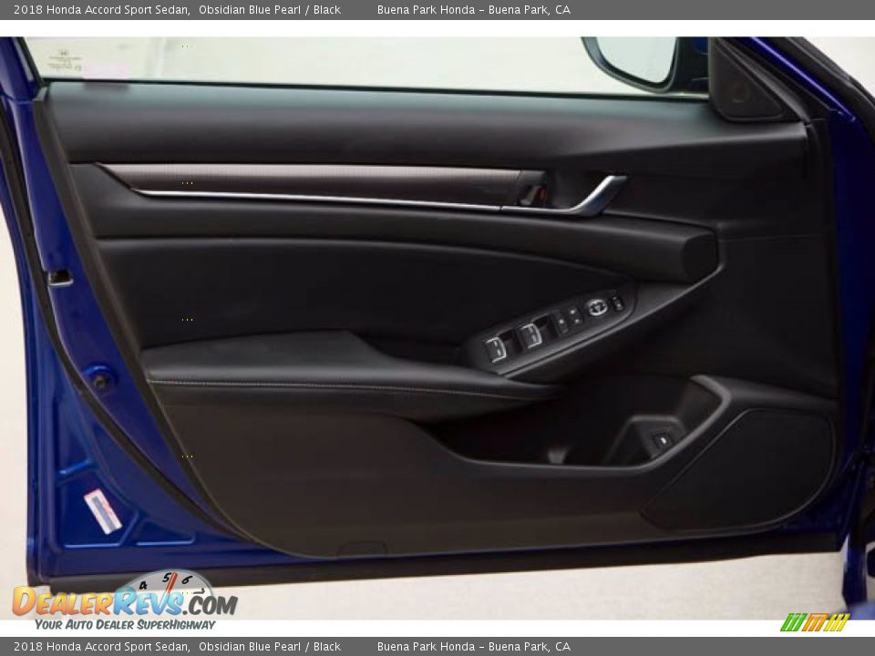 2018 Honda Accord Sport Sedan Obsidian Blue Pearl / Black Photo #28