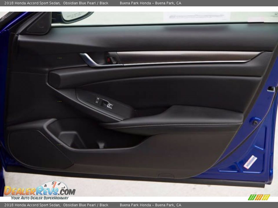 2018 Honda Accord Sport Sedan Obsidian Blue Pearl / Black Photo #32