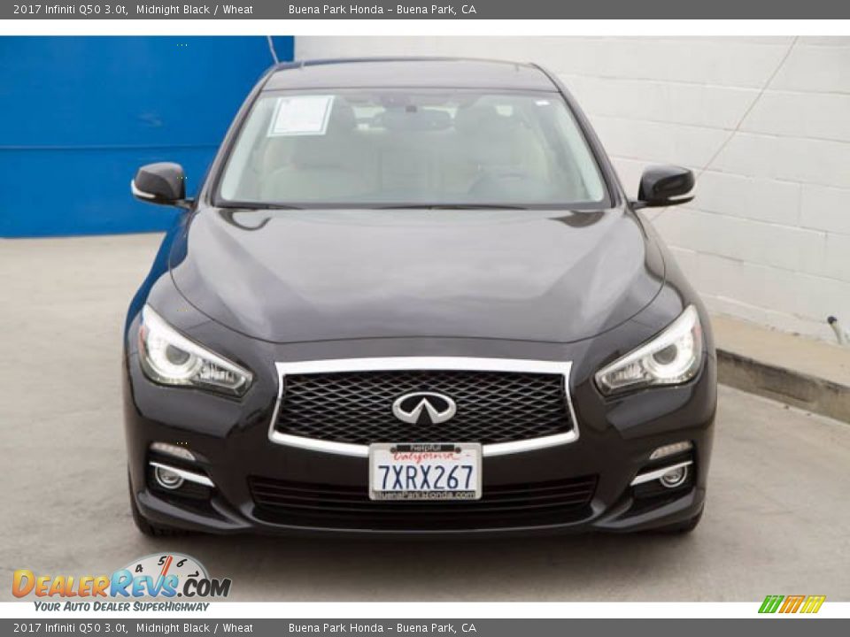 2017 Infiniti Q50 3.0t Midnight Black / Wheat Photo #7