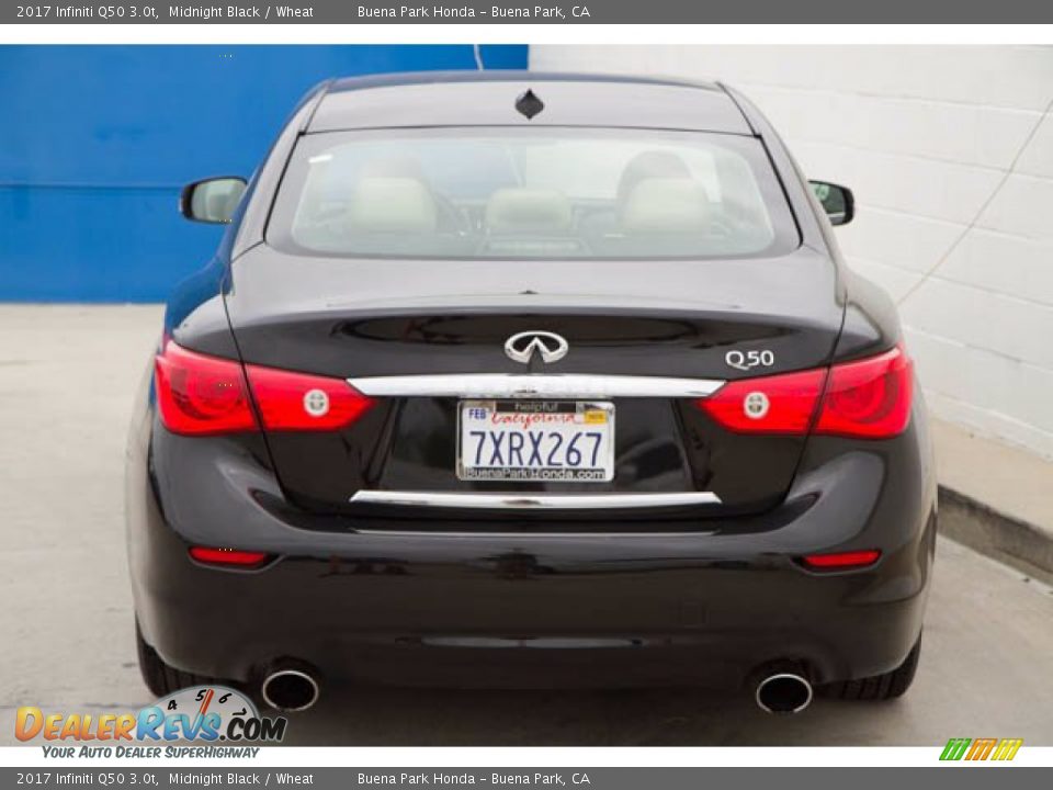 2017 Infiniti Q50 3.0t Midnight Black / Wheat Photo #9