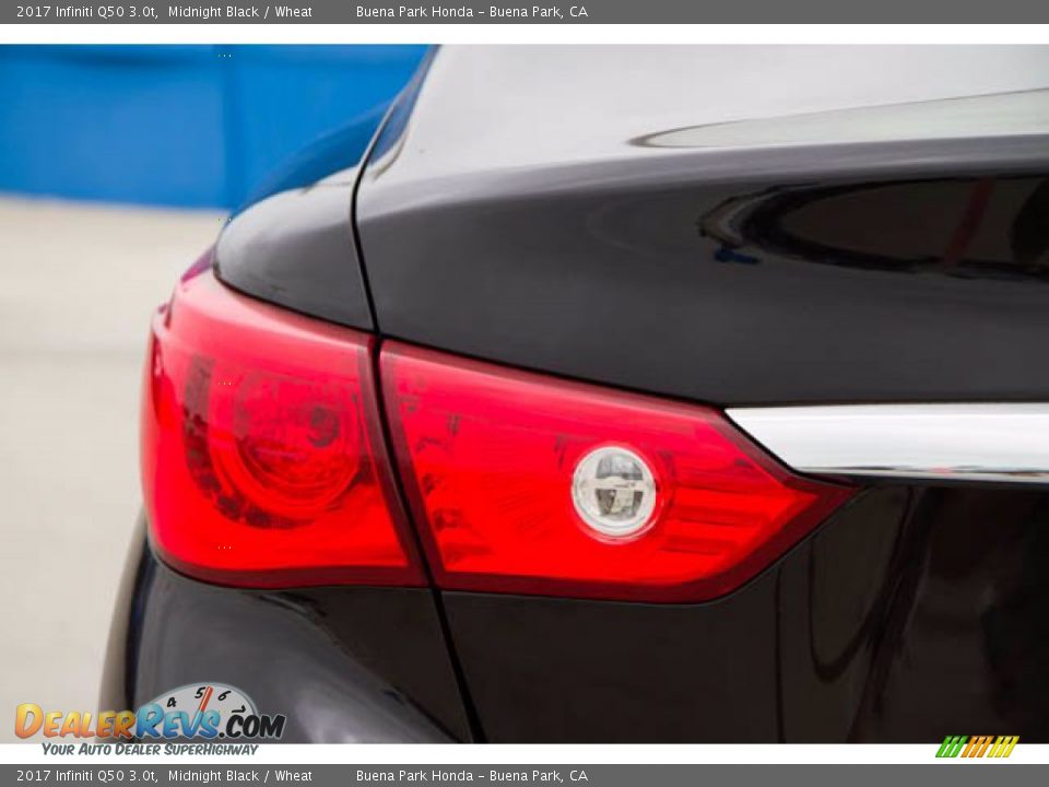 2017 Infiniti Q50 3.0t Midnight Black / Wheat Photo #10