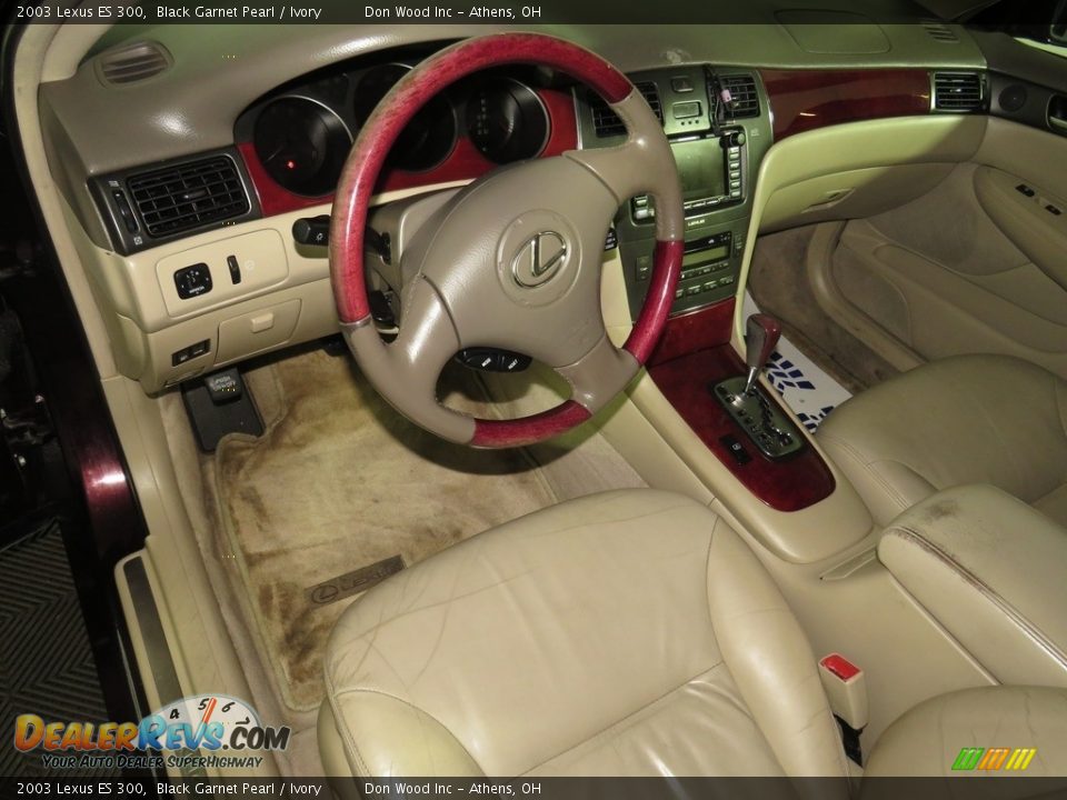 2003 Lexus ES 300 Black Garnet Pearl / Ivory Photo #18