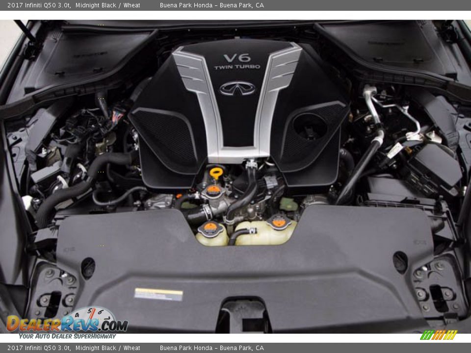 2017 Infiniti Q50 3.0t 3.0 Liter Twin-Turbocharged DOHC 24-Valve CVTCS V6 Engine Photo #32