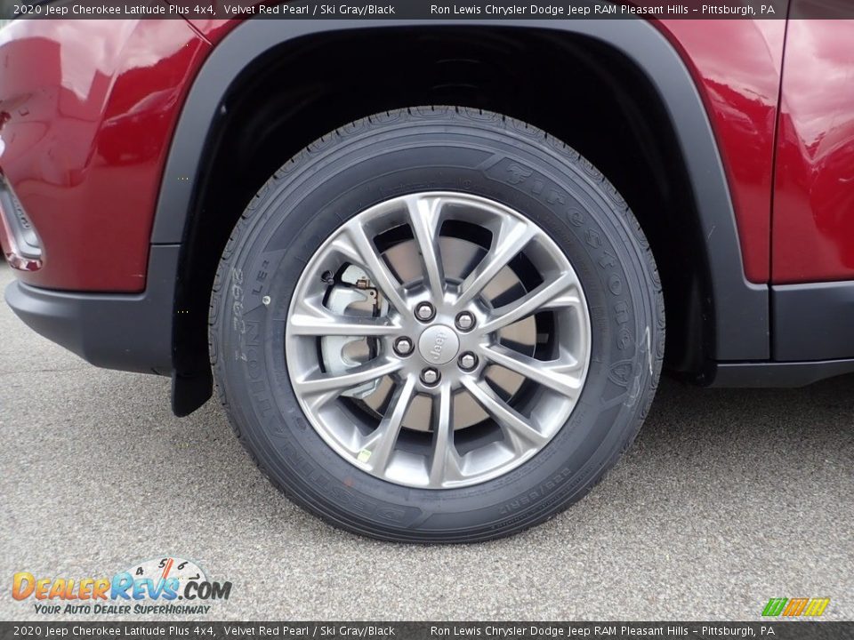 2020 Jeep Cherokee Latitude Plus 4x4 Velvet Red Pearl / Ski Gray/Black Photo #6
