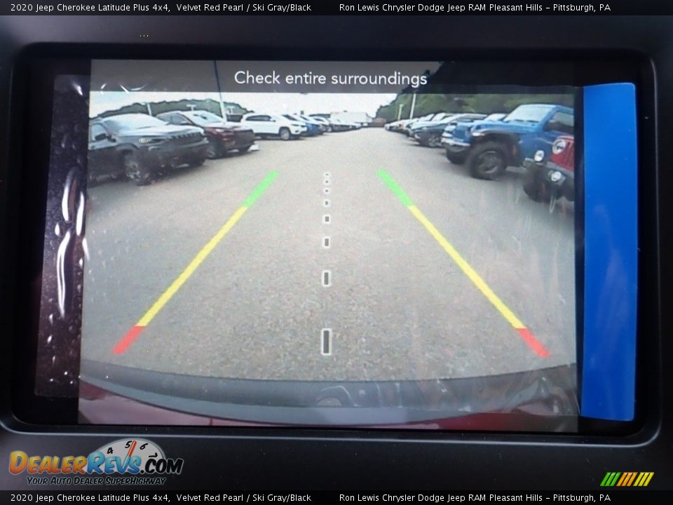 2020 Jeep Cherokee Latitude Plus 4x4 Velvet Red Pearl / Ski Gray/Black Photo #16