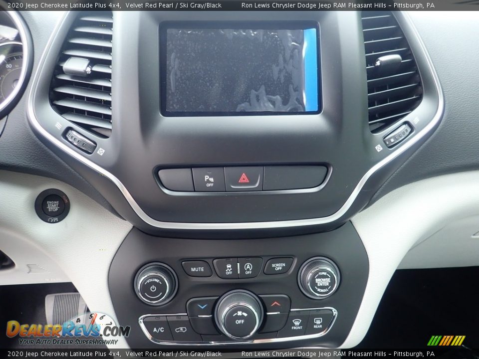 2020 Jeep Cherokee Latitude Plus 4x4 Velvet Red Pearl / Ski Gray/Black Photo #17