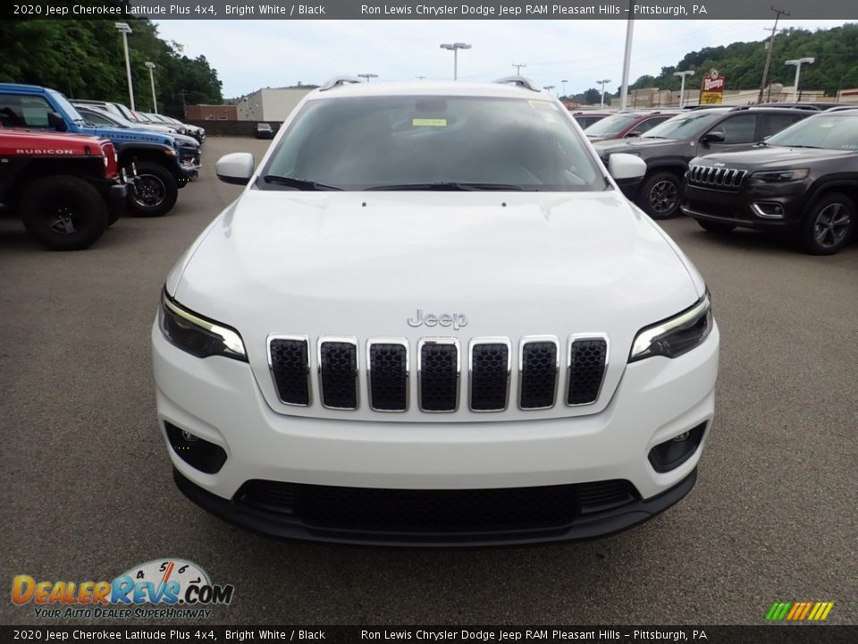 2020 Jeep Cherokee Latitude Plus 4x4 Bright White / Black Photo #2