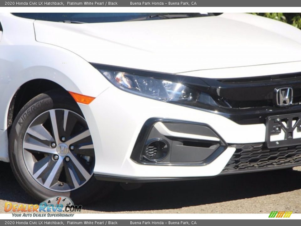2020 Honda Civic LX Hatchback Platinum White Pearl / Black Photo #3