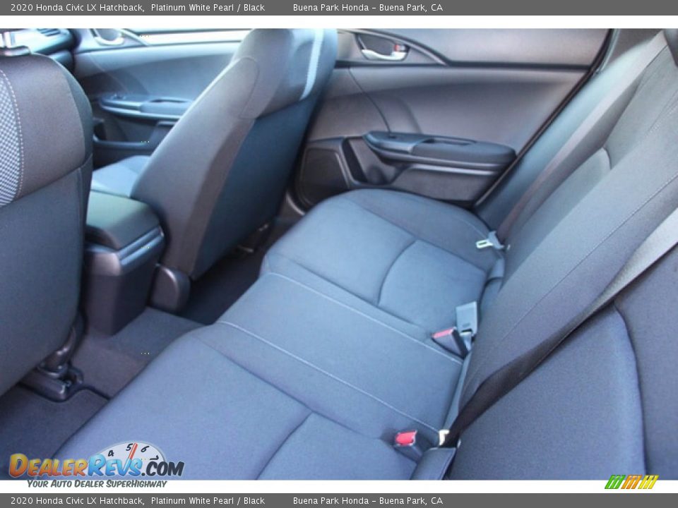 2020 Honda Civic LX Hatchback Platinum White Pearl / Black Photo #9
