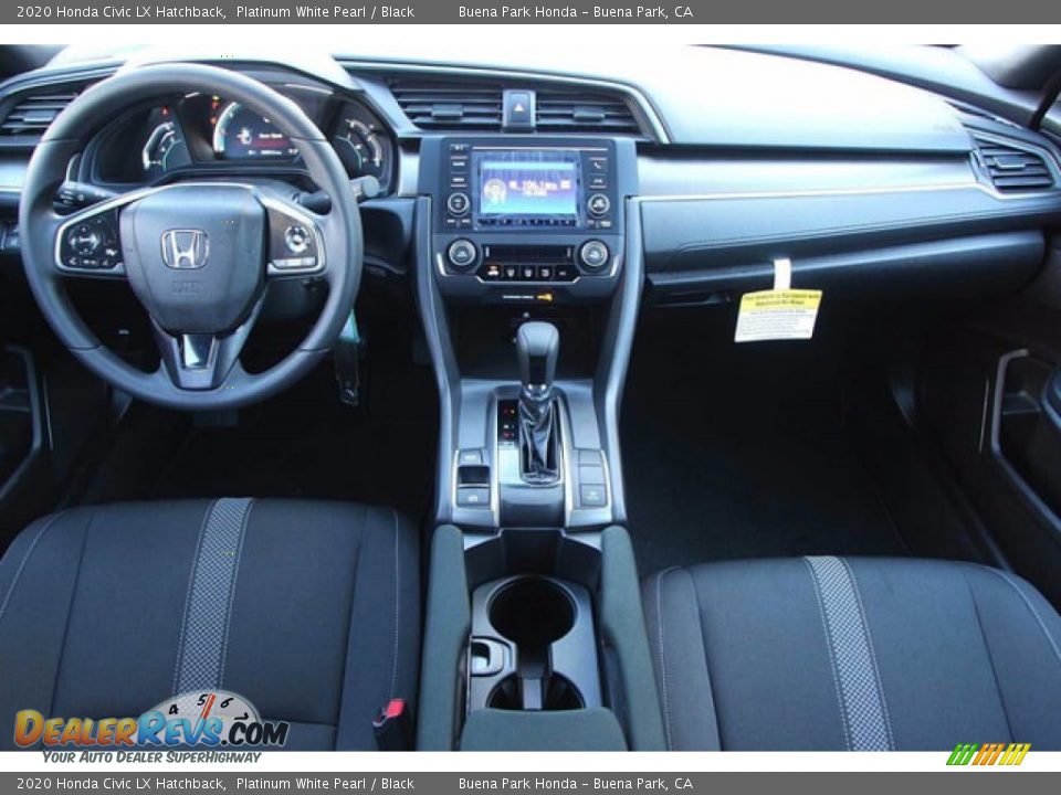 2020 Honda Civic LX Hatchback Platinum White Pearl / Black Photo #10