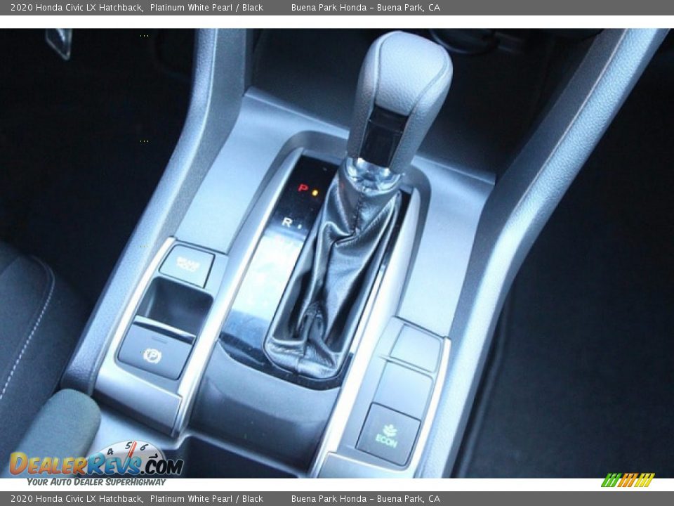 2020 Honda Civic LX Hatchback Platinum White Pearl / Black Photo #13