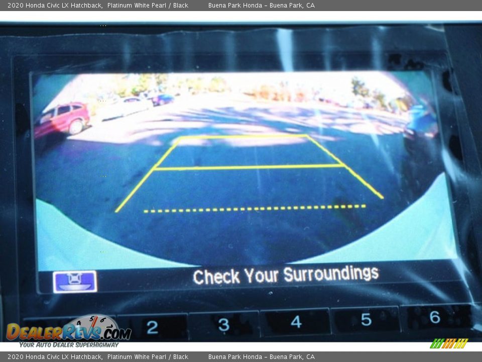 2020 Honda Civic LX Hatchback Platinum White Pearl / Black Photo #15