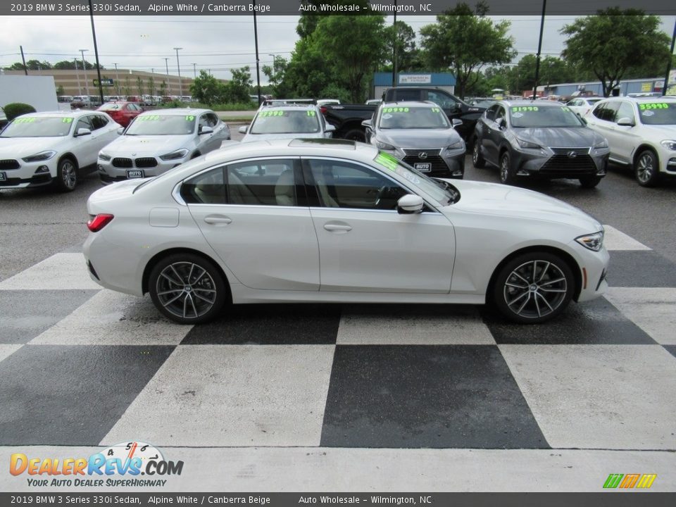 2019 BMW 3 Series 330i Sedan Alpine White / Canberra Beige Photo #3
