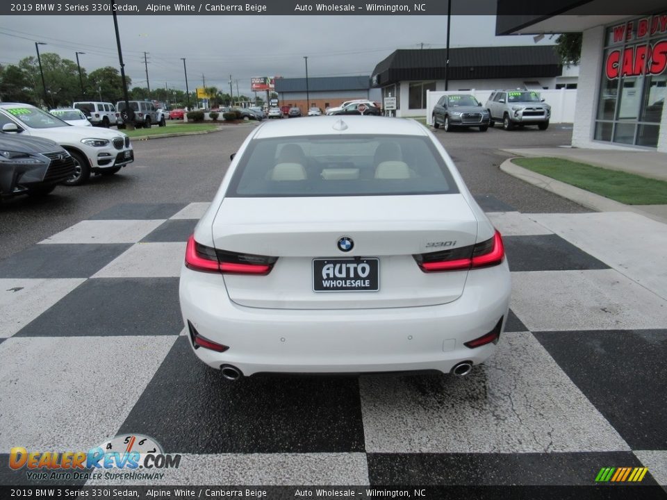2019 BMW 3 Series 330i Sedan Alpine White / Canberra Beige Photo #4