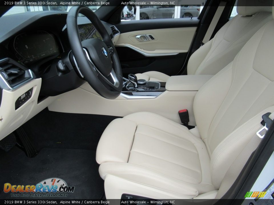 2019 BMW 3 Series 330i Sedan Alpine White / Canberra Beige Photo #10