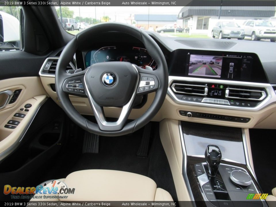 2019 BMW 3 Series 330i Sedan Alpine White / Canberra Beige Photo #15
