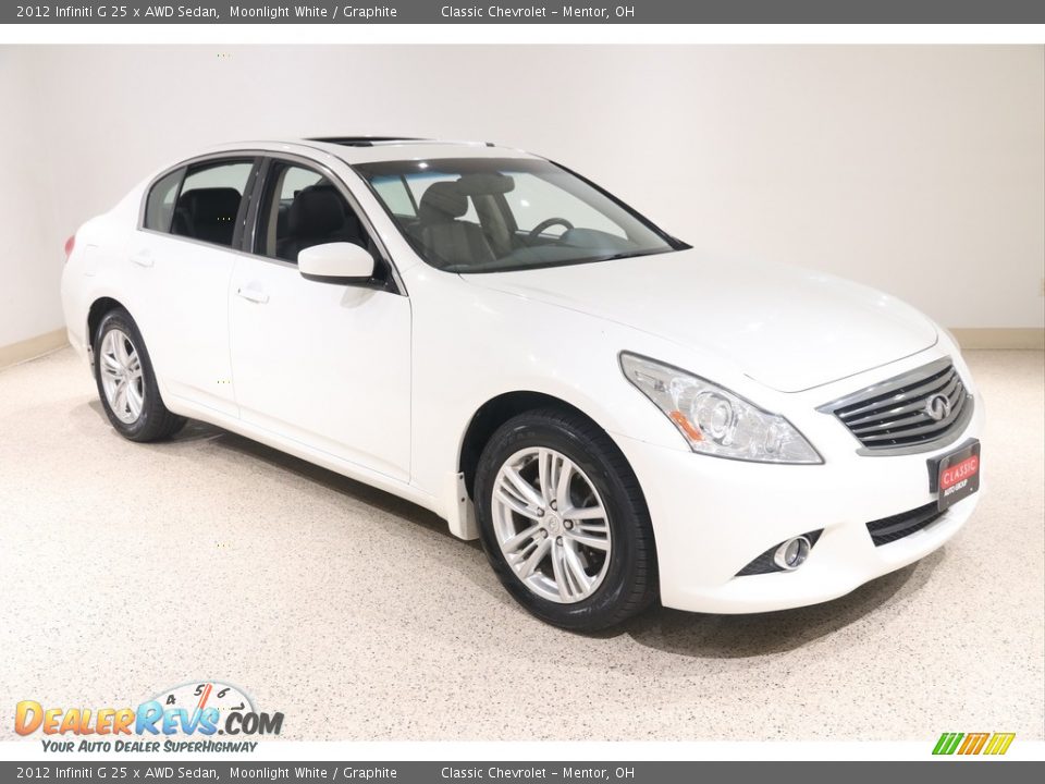 Moonlight White 2012 Infiniti G 25 x AWD Sedan Photo #1