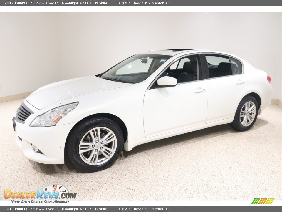 Front 3/4 View of 2012 Infiniti G 25 x AWD Sedan Photo #3