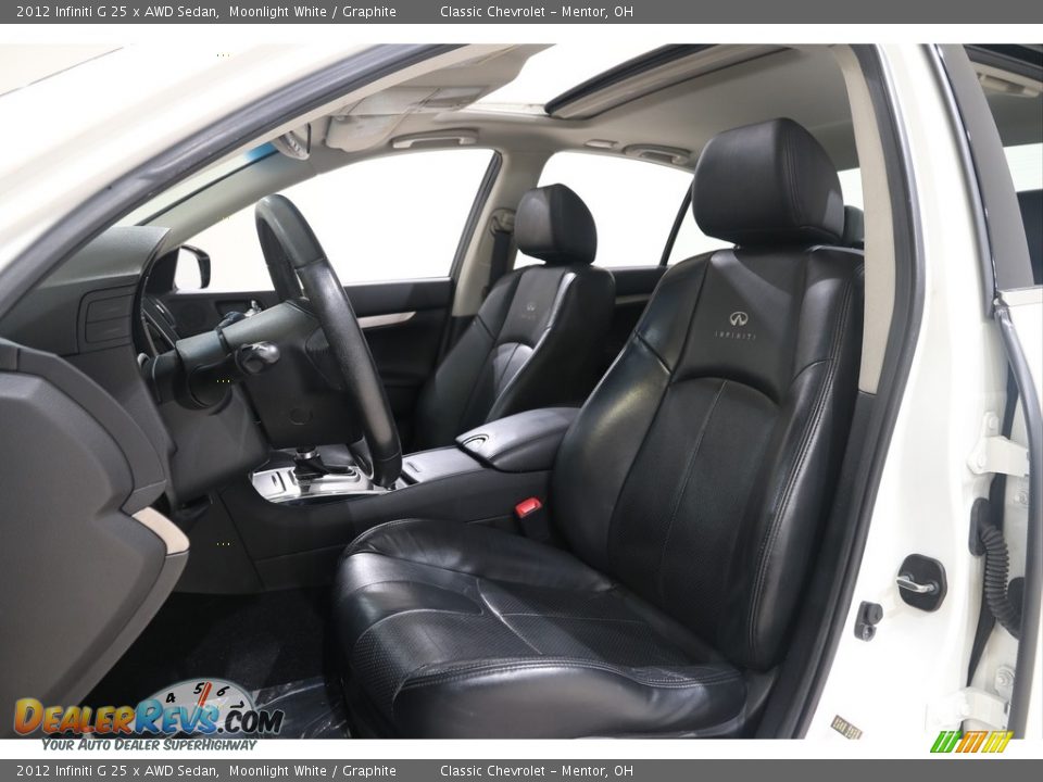 Front Seat of 2012 Infiniti G 25 x AWD Sedan Photo #5