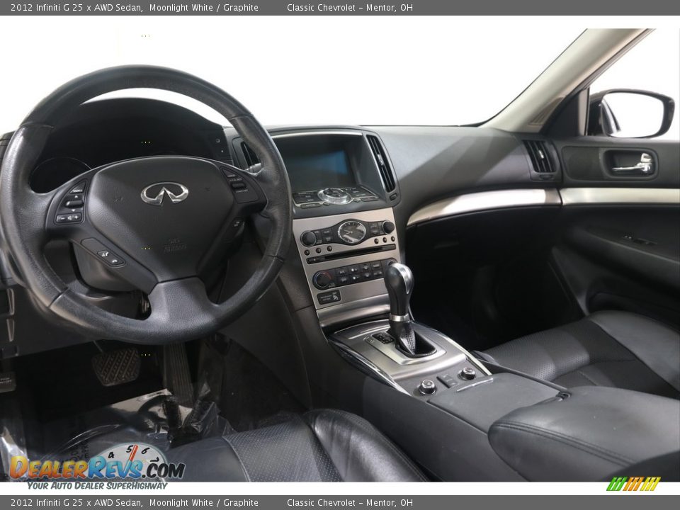 Graphite Interior - 2012 Infiniti G 25 x AWD Sedan Photo #6