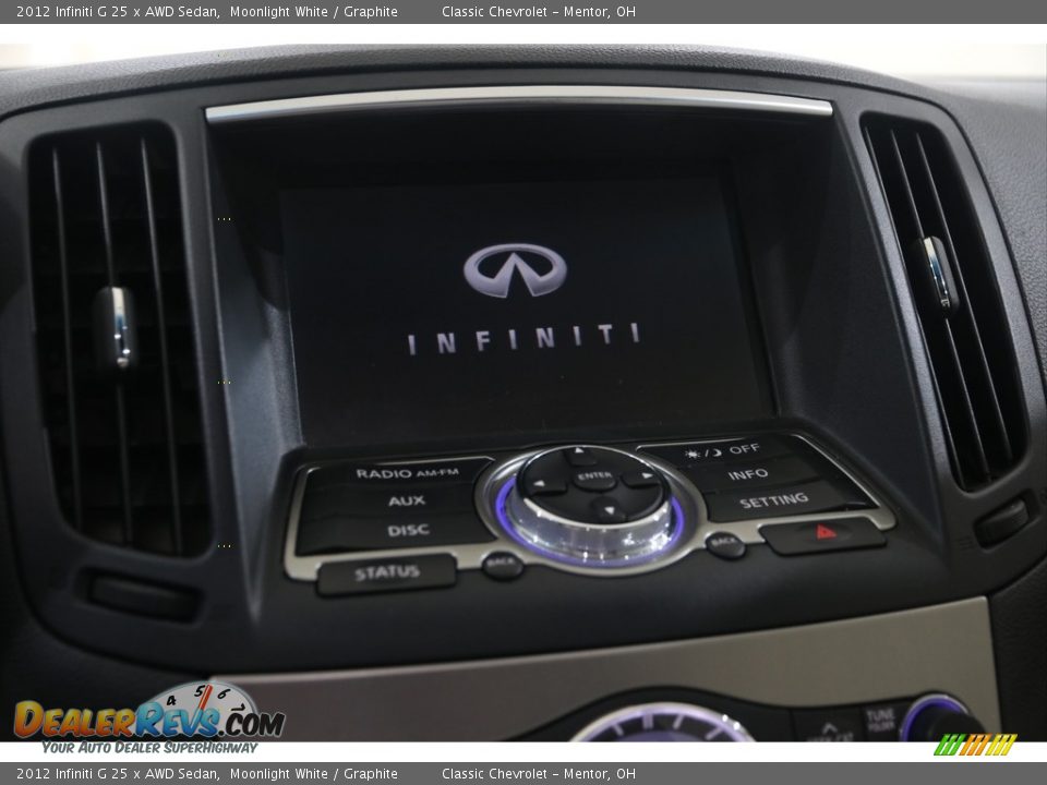 Controls of 2012 Infiniti G 25 x AWD Sedan Photo #11