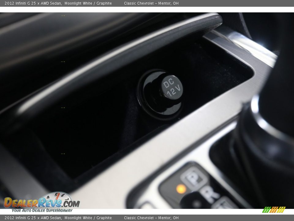 2012 Infiniti G 25 x AWD Sedan Moonlight White / Graphite Photo #18