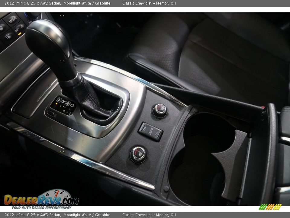 2012 Infiniti G 25 x AWD Sedan Moonlight White / Graphite Photo #20